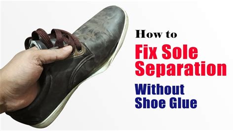 how to fix shoe sole separation without glue